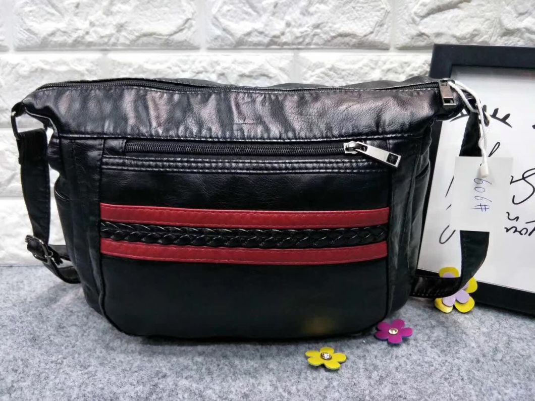 Wash PU Fashion Promotion Ladies Handbags New Designer Bags Designer Handbags (WDL0089)