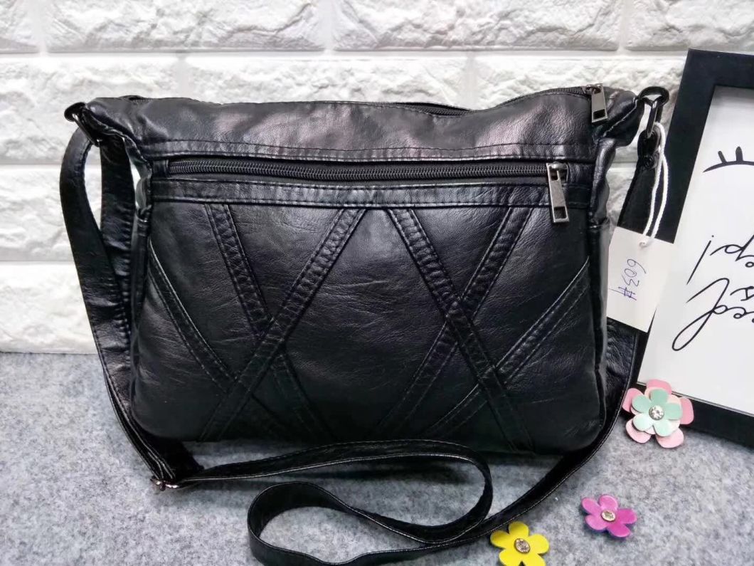 Wash PU Fashion Promotion Ladies Handbags New Designer Bags Designer Handbags (WDL0089)