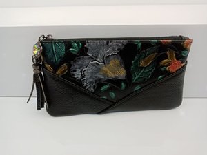 Genuie Leather Clutch Bag Women Flower Bag Promotional Bag (WDL0423)