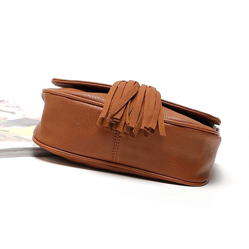 Fashion Tassel Rivet Decoration Lady Handbag Nice Designer Bag (WDL0243)