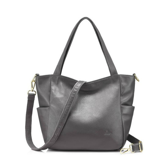 Classic Design PU Women Leather Shoulder Bags Large Tote Top-Handle Handbags (WDL0892)