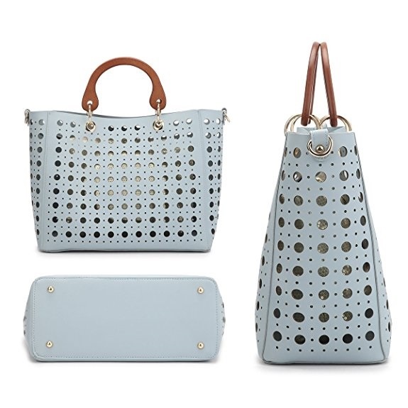 PU Leather Handbag Laser Handbag Women Tote Large Capacity Handbag Promotional Handbag Shoulder Bag (WDL0538)