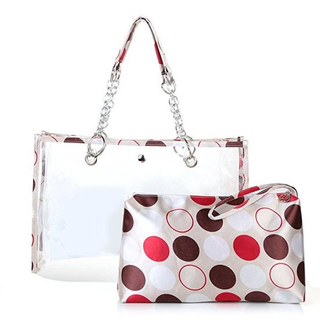 Summer Clear Handbags Beach Bags Transparent PVC Ladies Handbags Designer Handbag Popular Lady Handbag (WDL01117)