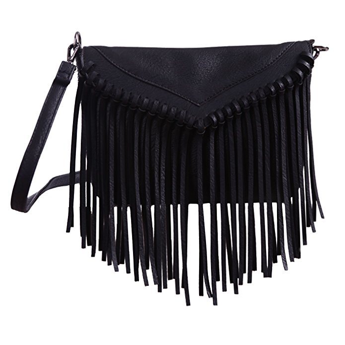 Handbags Popular Lady Handbag Tassel Decorated Flap PU Crossbody Bag Lady Handbag Ladies Bag Ladies Handbags (WDL01143)