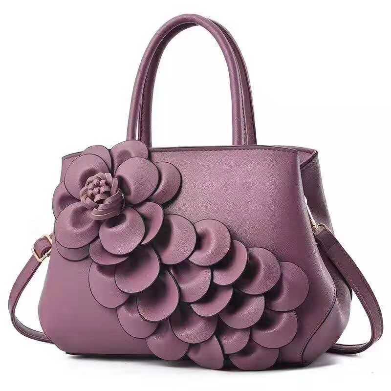 Lady Handbags Wholesale Fashion Handbags Leather Handbags Tote Bag Lady Handbag Woman Handbag Flower Bag (WDL014550)