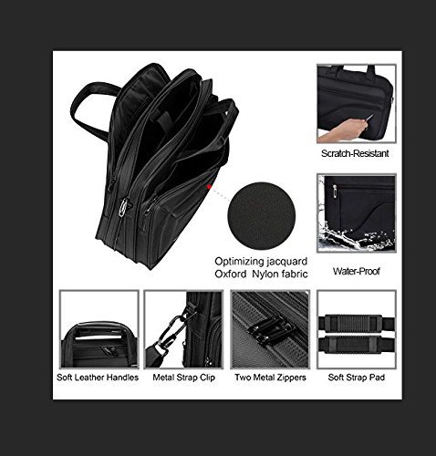 Laptop Bag Fashion Travel Briefcase with Orjanizer Expandable Large Hybrid Shoulder Bag Business Message Briefcase (WDL01130)
