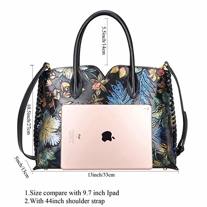 PU Leather Flower Lady Handbags Ladies Handbag Fashion Flower OEM Bags (WDL01487)