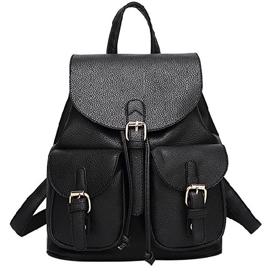 Fashion Lady PU Leather High Quality Backpack Nice Design Backpack School Student Backpack (WDL0551)