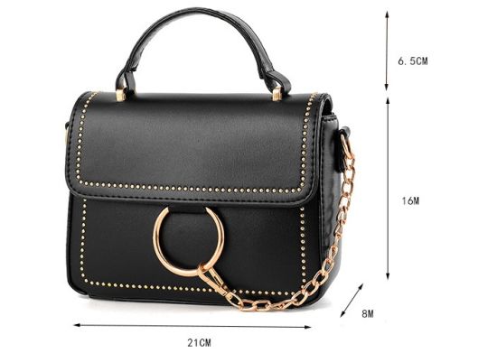 Crossbody with Circles and Chain Fashion Handbags (WDL0202)