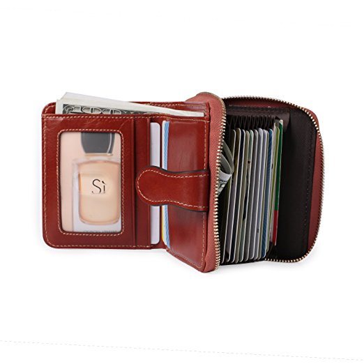 Fashion Purse Wallet Coin Pocket Clutch Wallet Card Holder Women′s Small Compart Leather Wallet Ladies Mini Purse with ID Window (WDL01085)