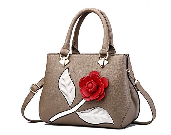 PU Leather Handbag Women Bag Flower Handbag Fashion Lady Shoulder Handbag 2018 (WDL0595)