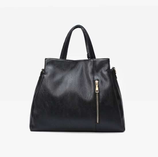 PU Leather Lady Handbag Female Tote Bag with Purse (WDL0837)
