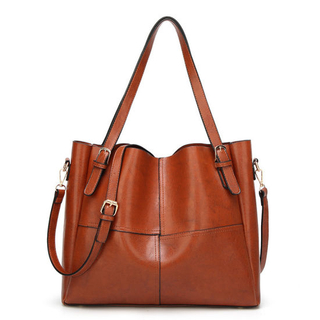 PU Splicing Lady Tote Mummy Bag Shopping Fashion Handbag Ladies Bag Designer Handbags (WDL0209)