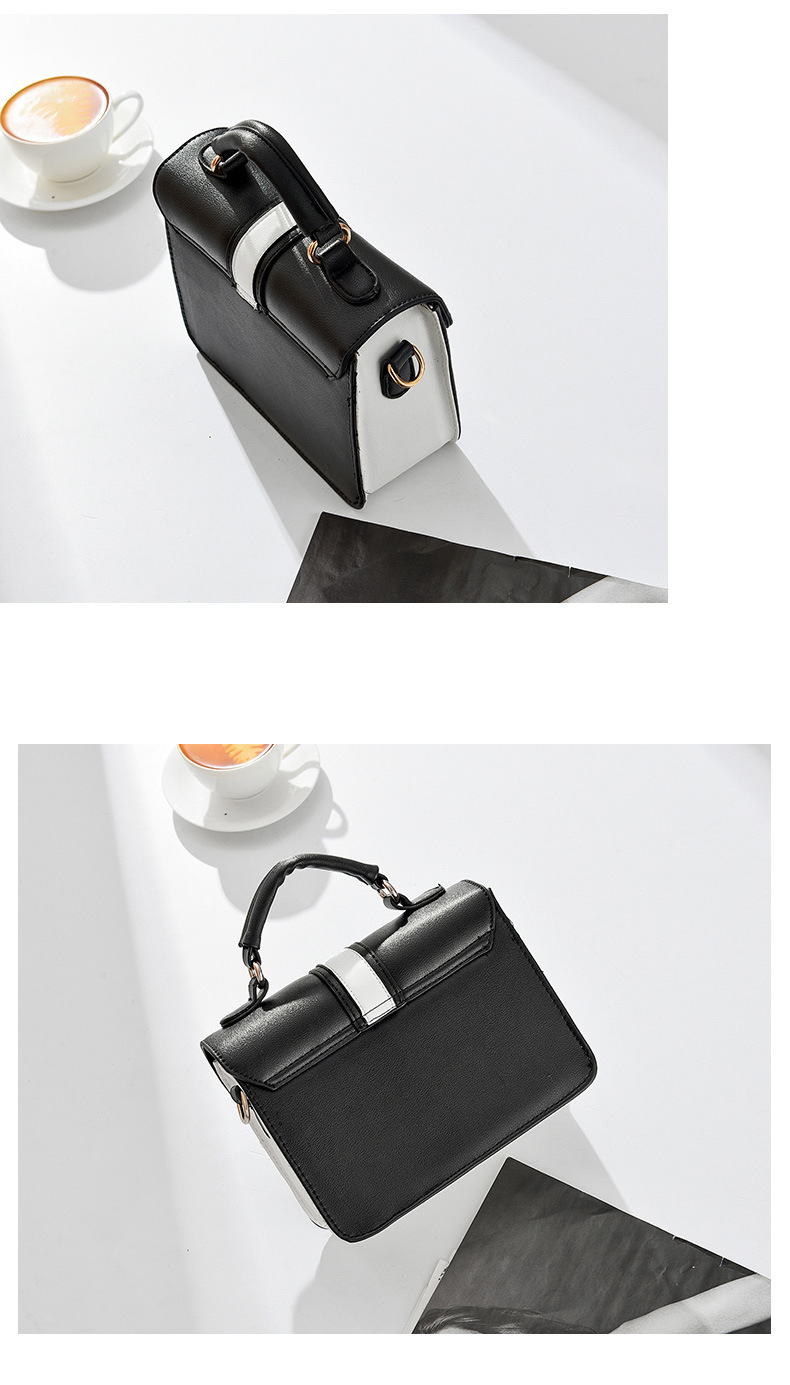 Fashion Lady Handbag Promotion Handbag Black and White Lady Bag Designer Popular Handbag (WDL0156)