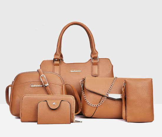 6PCS Handbag Set Ladies Handbags Designer Women Tote Shoulder Bags (WDL0986)