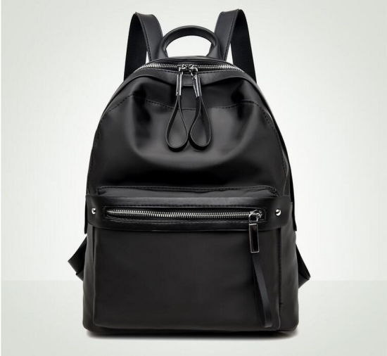 Casual Fabric Double Zipper Lady Backpack Daily Pack School Bag (WDL0921)