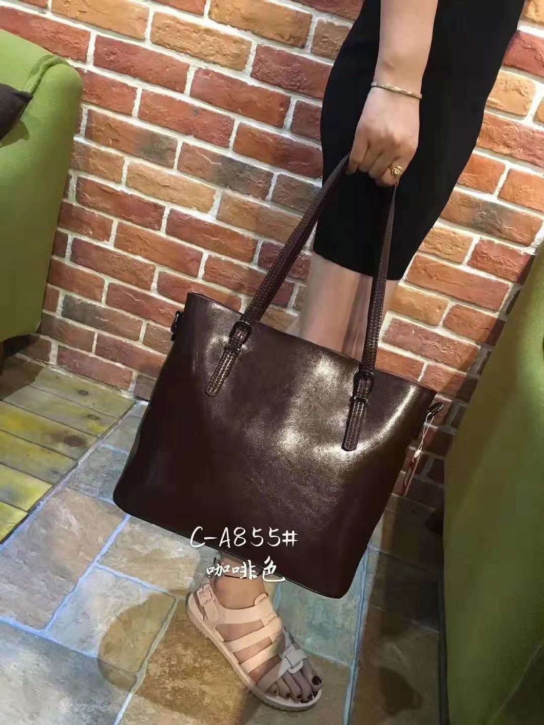 Ladies Handbag Hand Bags High Quality Replica Handbag Black and White Hot Sell Shoulder Lady Bag Simple Women Bag Women Bag Lady Handbag (WDL014563)