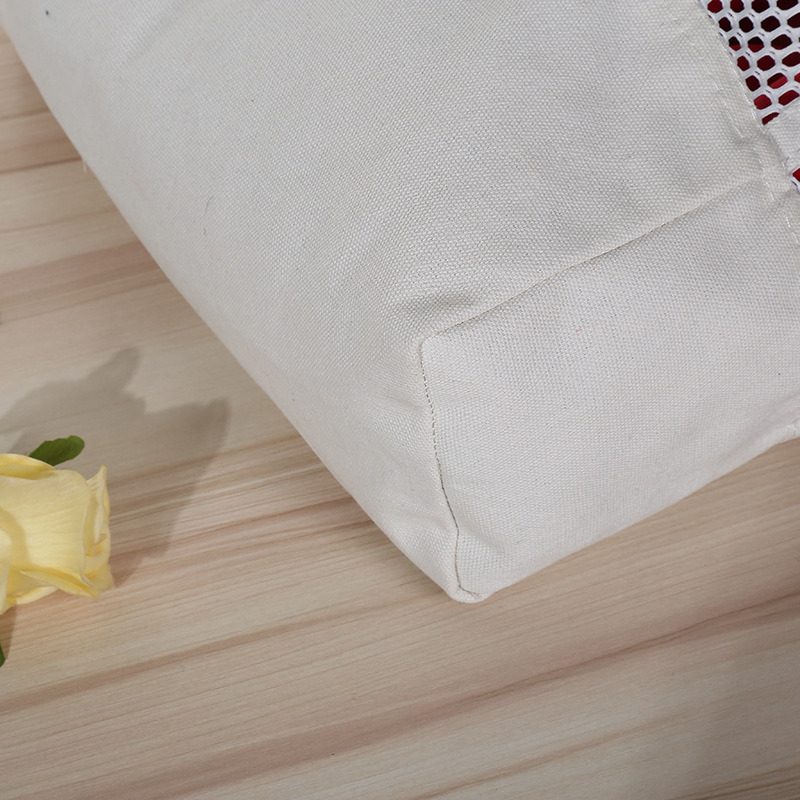 Lady Handbag Women Canvas Handbag Fashion Net Tote Bag Brand Canvas Handbag Lady Tote Fashion Shopping Bag