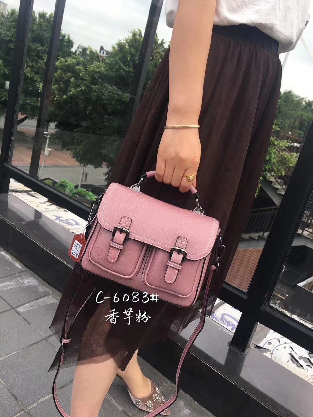 Lady Handbag Female Handbags Fashionable Handbag Popular Lady Handbag Ladies Handbag PU Leather Bags (WDL01150)