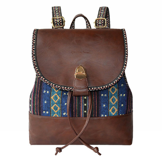New Arrival Women Backpack Bohemia Bag Cool Travel Rucksack (WDL0942)