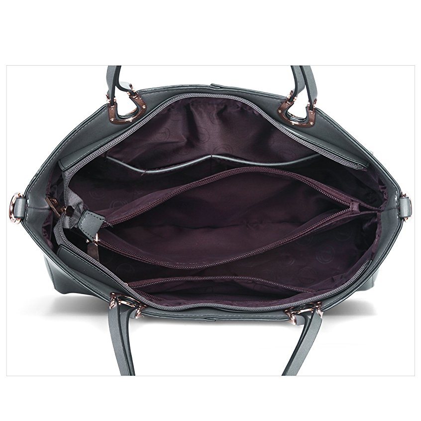 Large Capacity Metal Handle Decoration Shopping Tote Mummy Bag Popular Handbag (WDL0275)