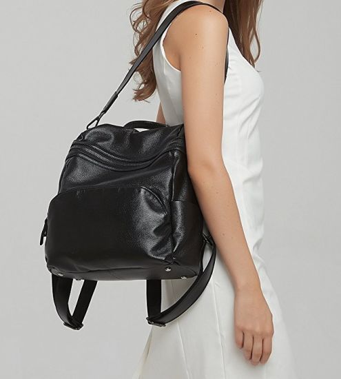 Fashion PU Double Use Handbag and Backpack Fashion Women Backpack (WDL0264)