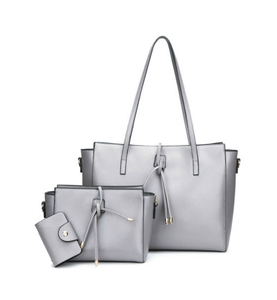 Fashion Lady Handbag 3PCS Set Women Tote Shoulder Bag Card Holder (WDL0849)