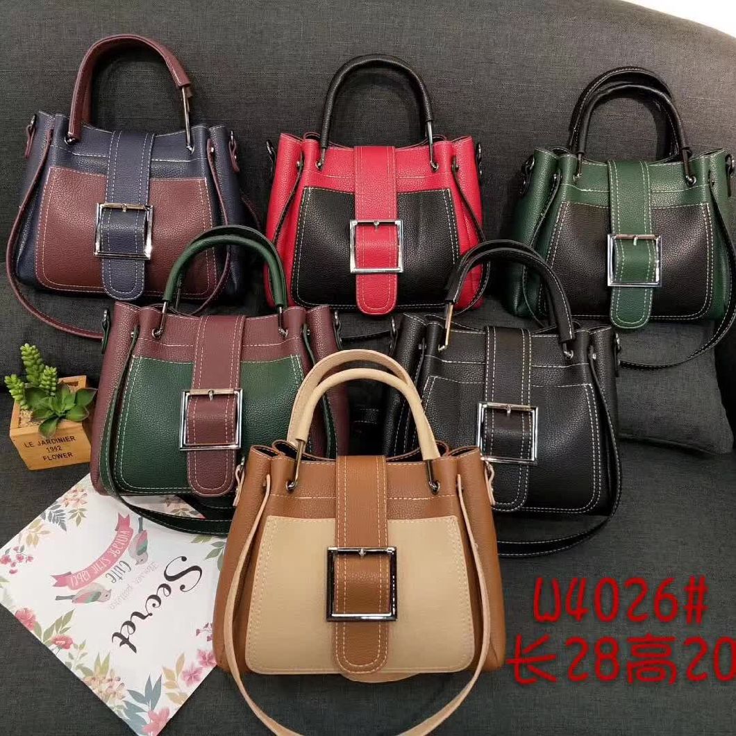 Fashion PU with Decorative Wardware Crossbody Handbag Designer Handbag Women Bag Lady Handbag (WDL0102)