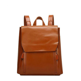 Preppy Style Lady PU Leather Backpack School Bag (WDL00932)