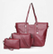 3PCS Set Lady Handbag Large Tote Bag PU Crossbody Bag Purse (WDL0831)
