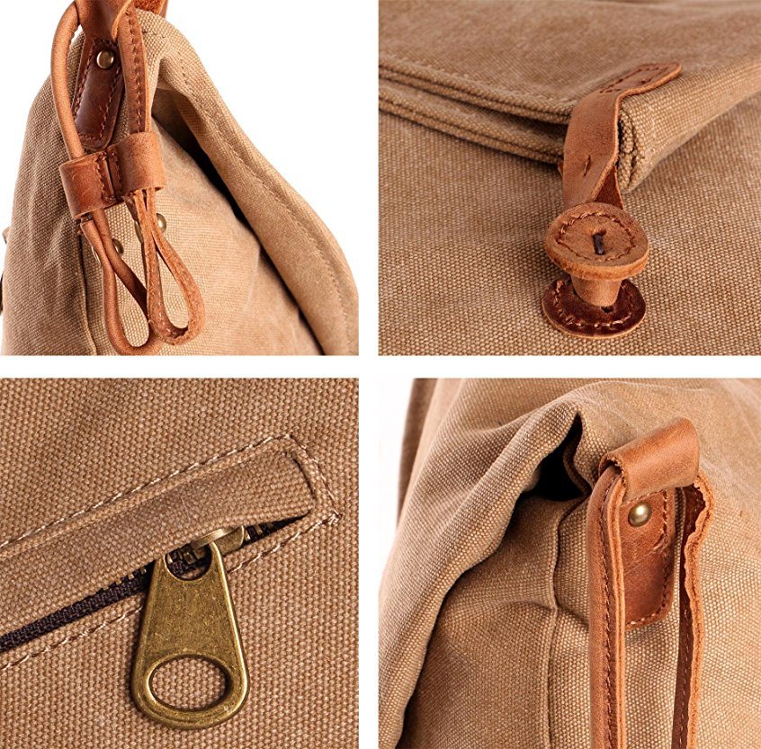 Canvas PU Leather Lady Handbag Hot Sell Fashion Shoulder Bags Popular Handbag (WDL0293)