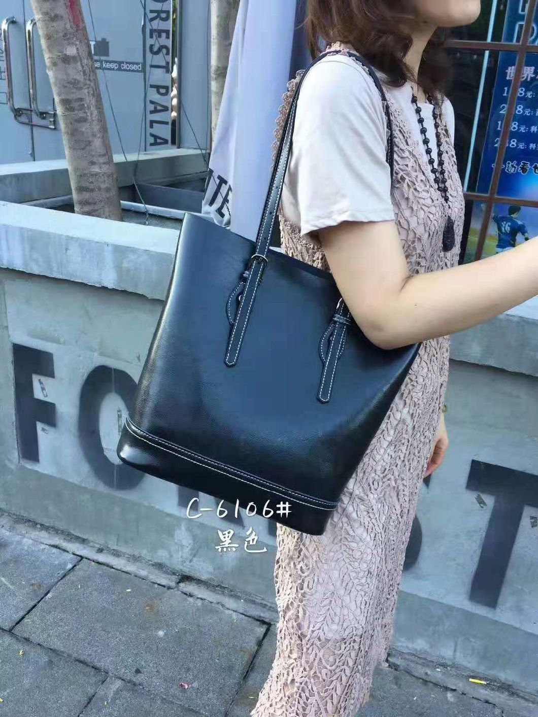 Ladies Handbag Hand Bags High Quality Replica Handbag Black and White Hot Sell Shoulder Lady Bag Simple Women Bag Women Bag Lady Handbag (WDL014564)