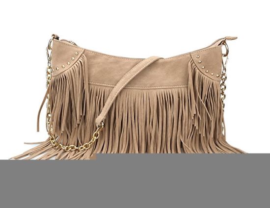 Tassel Decorated Falp PU Crossbody Bag Pupular Lady Handbag Ladies Handbags PU Leather Handbags (WDL01145)