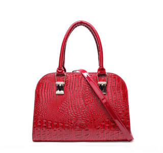 Luxury Women Bag Crocodile Shinning PU Leather Ladies Handbag (WDL0859)