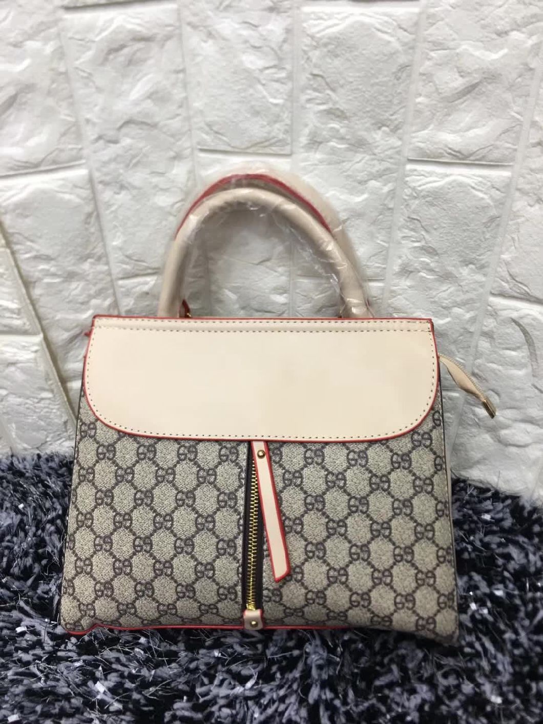 Women Bag Ladies Handbags Zippered Fashion Lady Handbag Promotion Ladies Bags Leather Handbags (WDL0098)