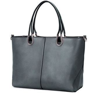 Large Capacity Metal Handle Decoration Shopping Tote Mummy Bag Popular Handbag (WDL0275)