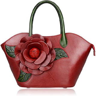 Fashion Flower PU Leather Handbag Design Handbag Lady Handbag 2018 Women Handbags (WDL0488)