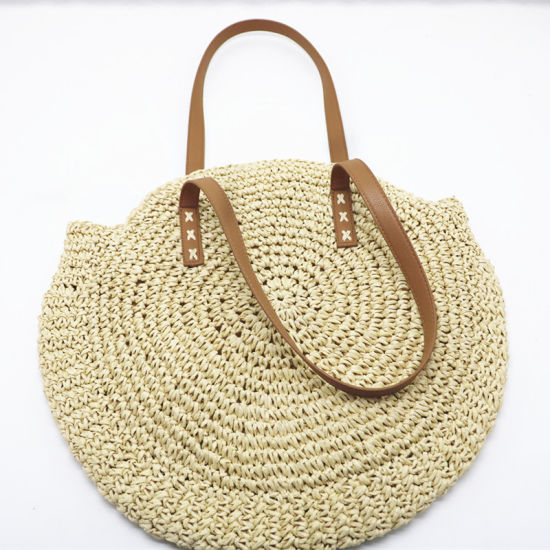 Ins Fashion Straw Bag Ladies Handbags Holiday Round Straw Bag Leisure Beach Bag