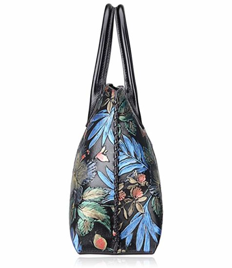 PU Leather Flower Lady Handbags Ladies Handbag Fashion Flower OEM Bags (WDL01487)