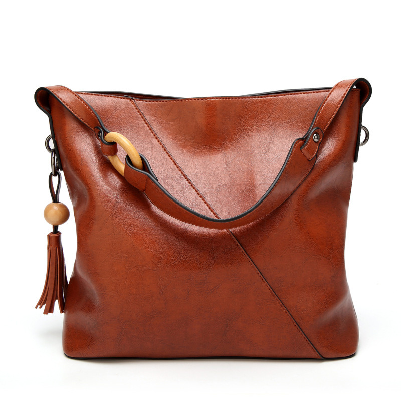 Fashion Lady Tote Shopping Bag Mummy Bag with Tassel Tote Bag Ladies Handbag (WDL0206)