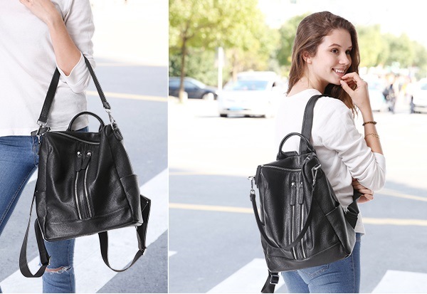 Women Backpack, PU Backpack, Lady Packpack Ladies Bag PU Leather Backpack (WDL0069)