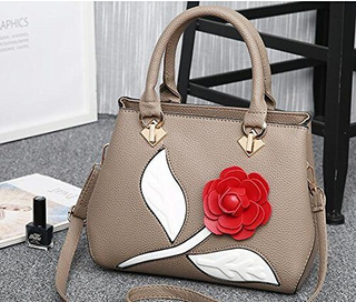 PU Leather Handbag Women Bag Flower Handbag Fashion Lady Shoulder Handbag 2018 (WDL0595)