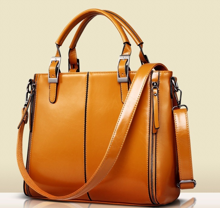 Zippered Elegant PU Shiling Handbags OEM/ODM Fashion Lady for Women (WDL0193)