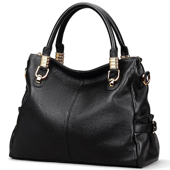 Metal Decoration on Handle Fashion High Quality Hot Sell Designer Bag Lady Handbags (WDL0280)