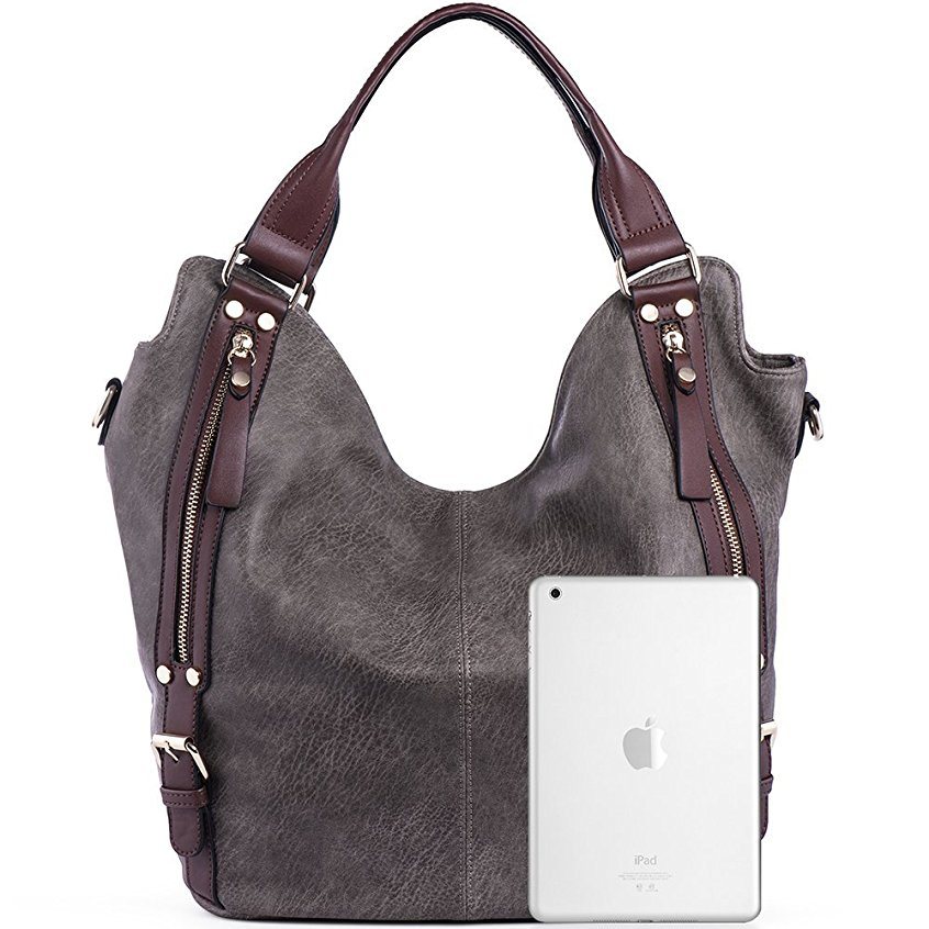 Zippered Decoration Large Capacity Fashion Lady Handbag (WDL0250)