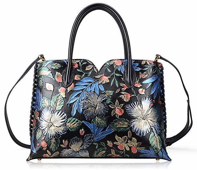PU Leather Flower Lady Handbags Ladies Handbag Fashion Flower OEM Bags (WDL01487)