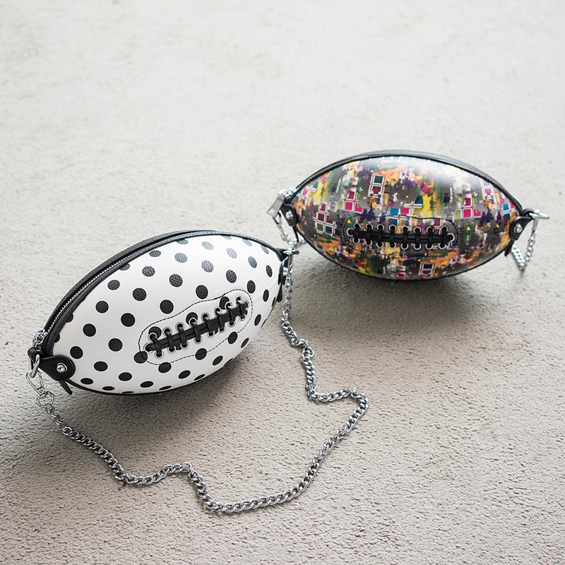 Rugby Bag Lady Handbag Fashion Handbag Woment Football Bag Designer Ladies Handbags (WDL014599)