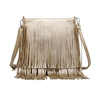 Pupular Lady Handbag Ladies Handbag Fashion Bag Tassel Decorated Flap PU Crossbody Bag Leather Handbags (WDL01140)