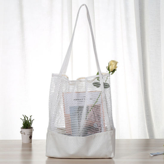Lady Handbag Women Canvas Handbag Fashion Net Tote Bag Brand Canvas Handbag Lady Tote Fashion Shopping Bag