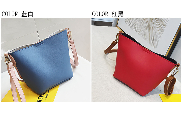 Backet shoulder bag for ladies bucket bag